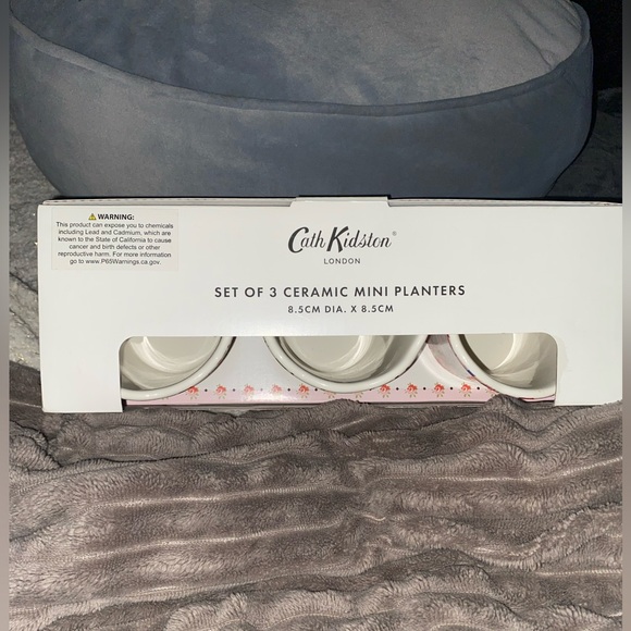 Spring Birds Floral Set of 3 Mini Planters Garden Summer Festive Cute Flowers - Picture 3 of 6